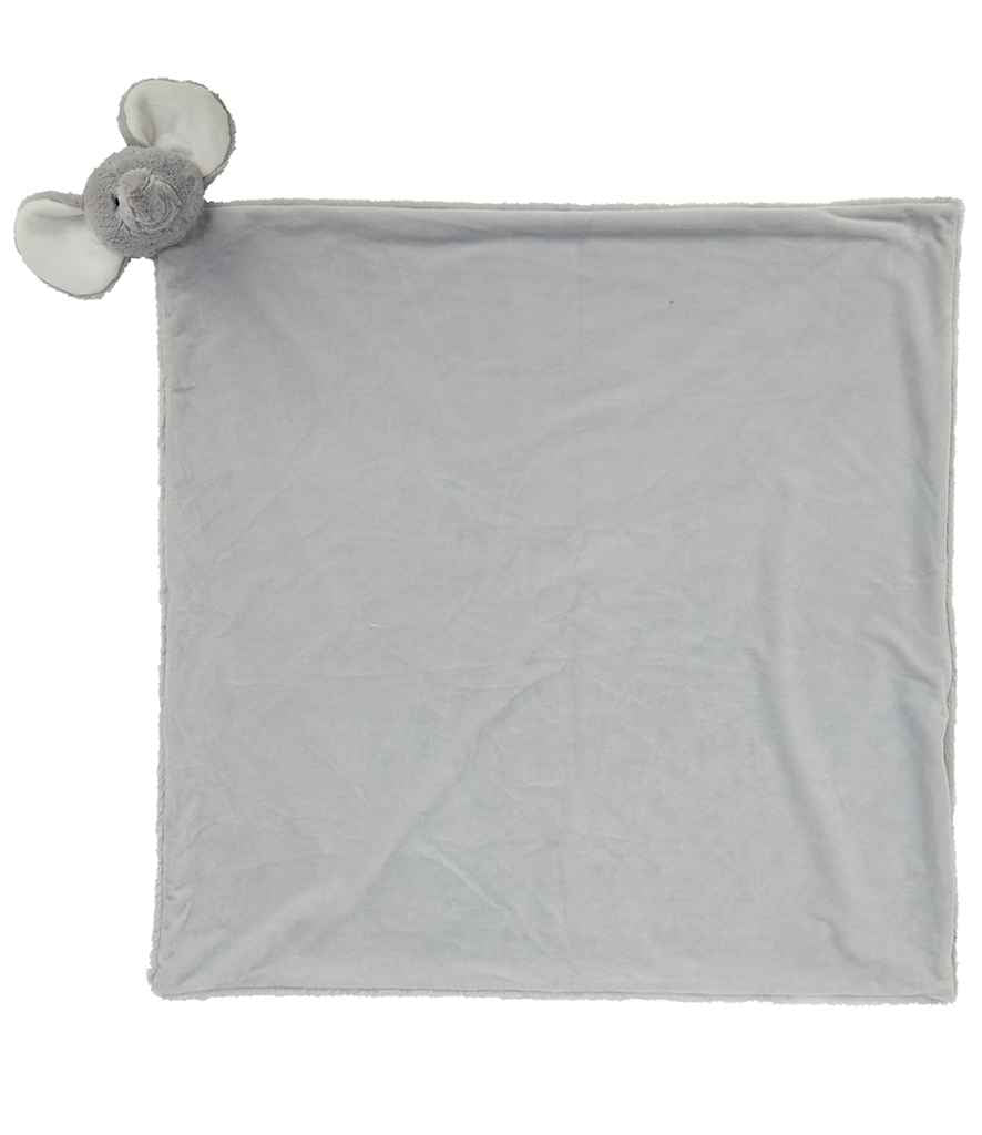 Mumbles Animal Blanket – Soft Plush Double Layer Blanket Grey Elephant ONE