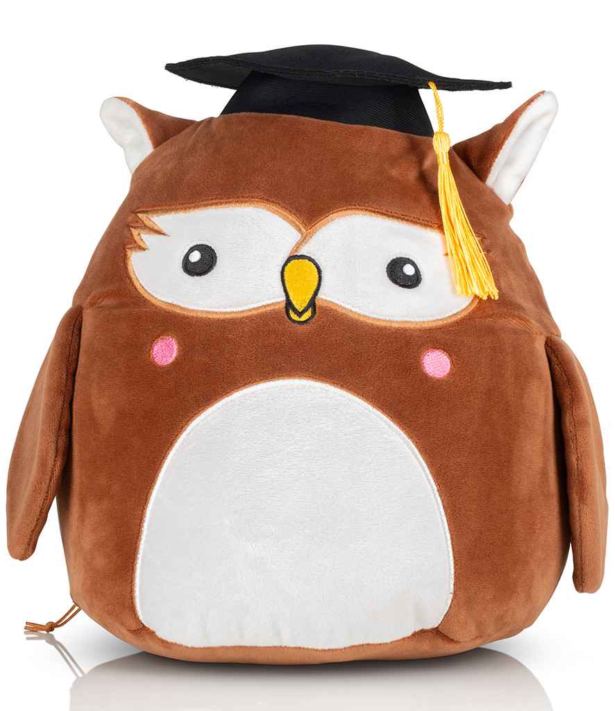 Mumbles Squidgy's soft toys - Mumbles Squidgy's Dark Brown Owl ONE