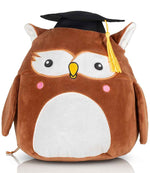 Mumbles Squidgy's soft toys - Mumbles Squidgy's Dark Brown Owl ONE