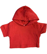 Mumbles Teddy Hoodie – Comfortable and Customisable Soft Toy Hoodie Red M