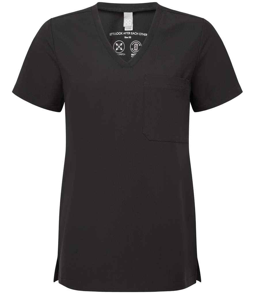 Ladies Stretch Tunic - Onna by Premier Ladies Limitless Onna-Stretch Tunic Black 5XL