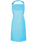 Premier Colours Bib Apron - Durable and Adjustable Apron for Hospitality and Catering Cyan ONE