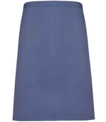Premier Colours Mid Length Apron – Durable and Practical Apron for Hospitality and Catering Marine Blue ONE