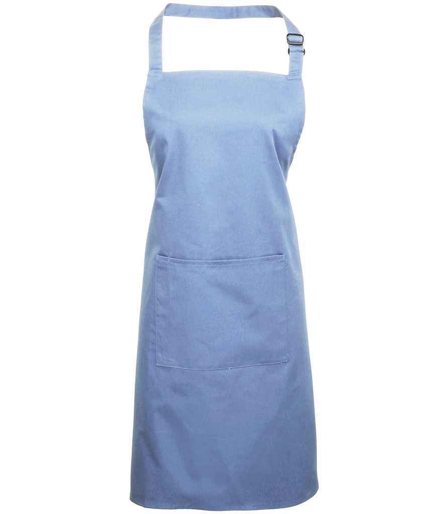 Premier Colours Bib Apron with Pocket – Durable and Practical Apron for Hospitality and Catering