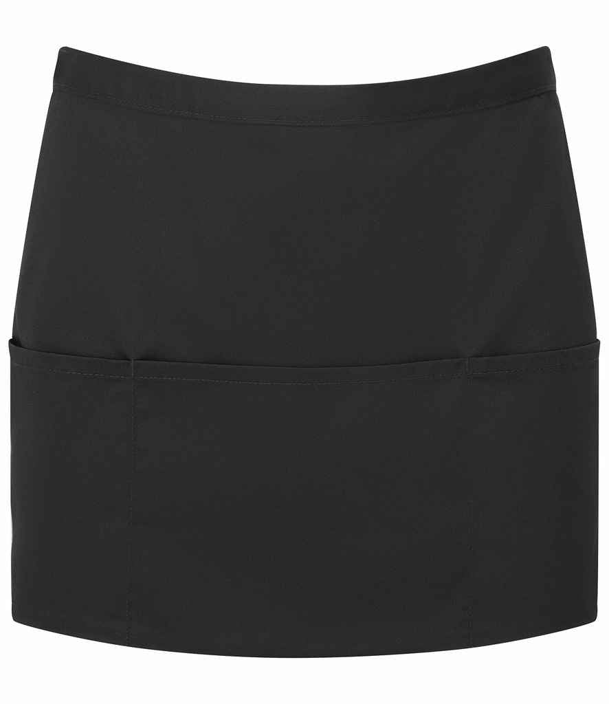 Premier Colours 3 Pocket Apron – Durable and Practical Apron by Premier Black ONE