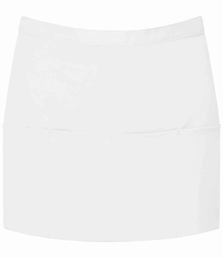 Premier Colours 3 Pocket Apron – Durable and Practical Apron by Premier White ONE