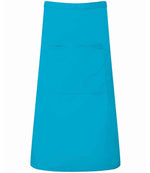 Premier Colours Bar Apron - Durable Hospitality Apron by Premier Turquoise Blue ONE