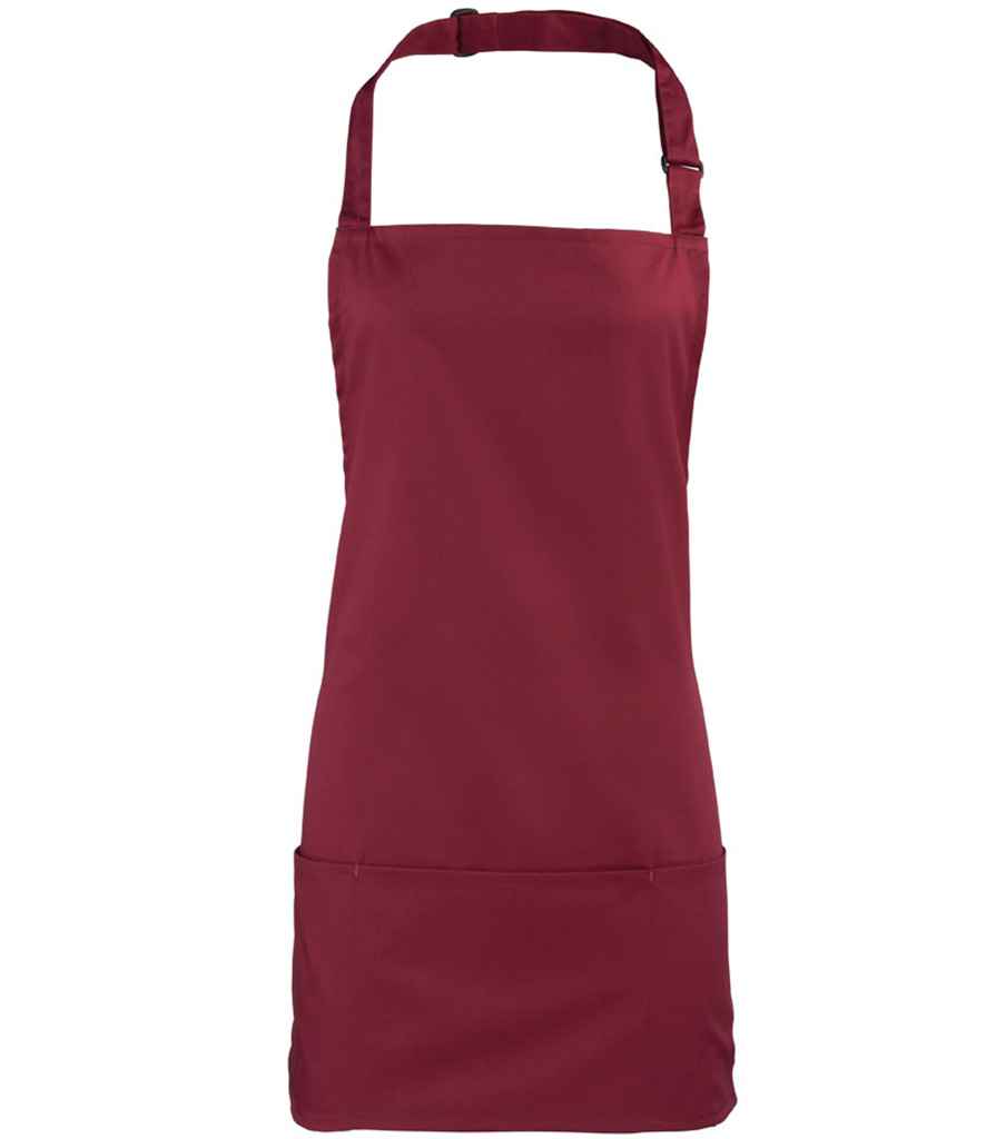 Premier Colours 2-in-1 Apron - Premier 'Colours' 2-in-1 Apron Burgundy ONE