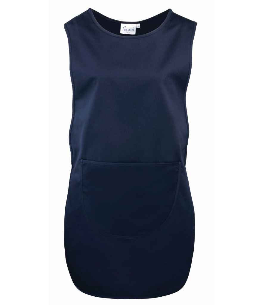 Premier Long Pocket Tabard | Durable Healthcare & Catering Tabard Navy XL