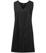 Premier Waterproof Wrap Around Tunic Apron - Durable & Practical Workwear Black L/XL