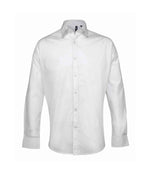 Premier Supreme Long Sleeve Poplin Shirt - Quality Workwear from Fou Tees Ireland White 19