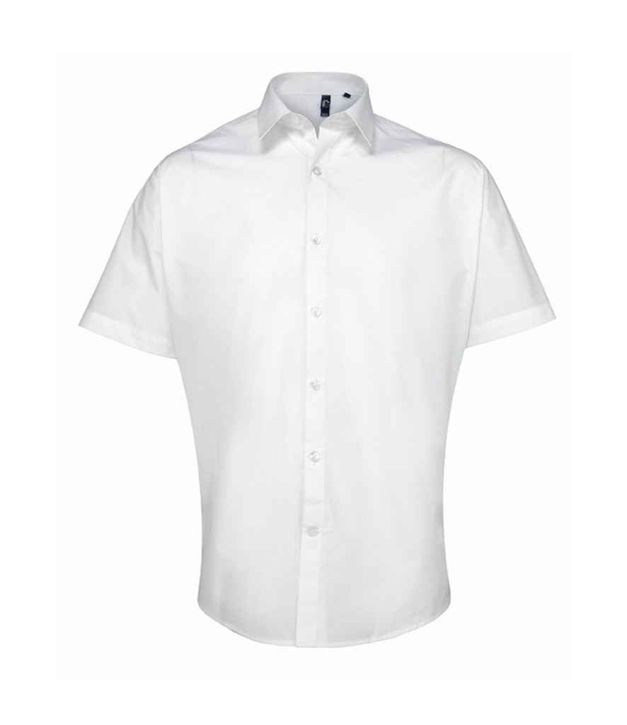 Premier Supreme Short Sleeve Poplin Shirt – Comfortable and Professional Workwear White 19
