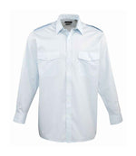 Premier Long Sleeve Pilot Shirt - Durable and Professional Workwear | Fou Tees Ireland