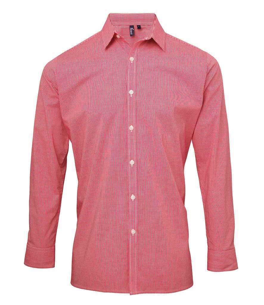 Premier Gingham Long Sleeve Shirt – Quality Cotton Shirt from Fou Tees Ireland