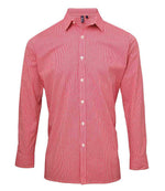 Premier Gingham Long Sleeve Shirt – Quality Cotton Shirt from Fou Tees Ireland