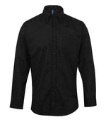 Premier Signature Long Sleeve Oxford Shirt – Durable and Stylish Workwear from Fou Tees Ireland Black 23