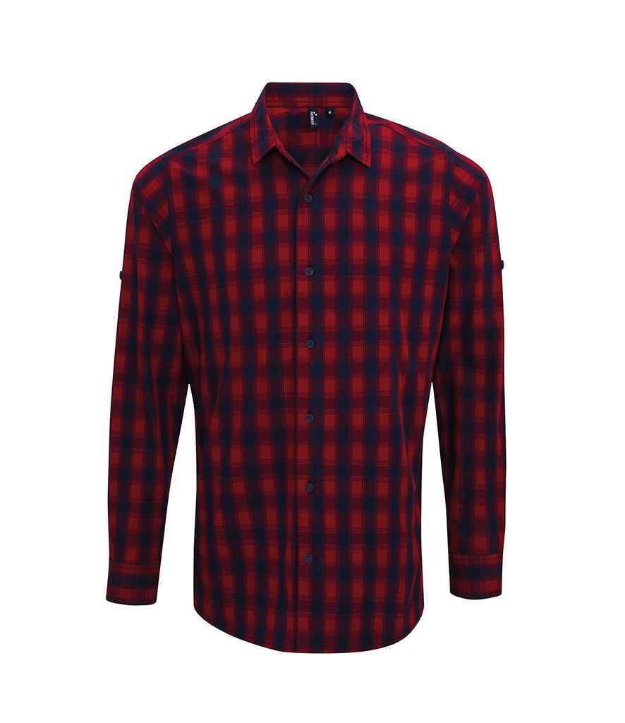 Premier Mulligan Check Long Sleeve Shirt – Quality Long Sleeve Shirt by Premier