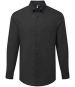 Premier Supreme Long Sleeve Oxford Shirt – Comfortable Organic Cotton Workwear Black 5XL