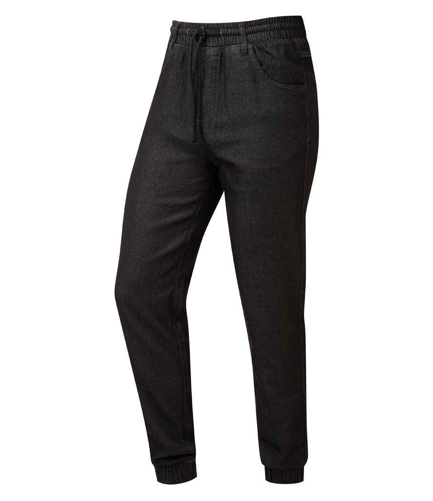 Premier Artisan Chef's Joggers – Durable and Comfortable Chefwear Black Denim XXL