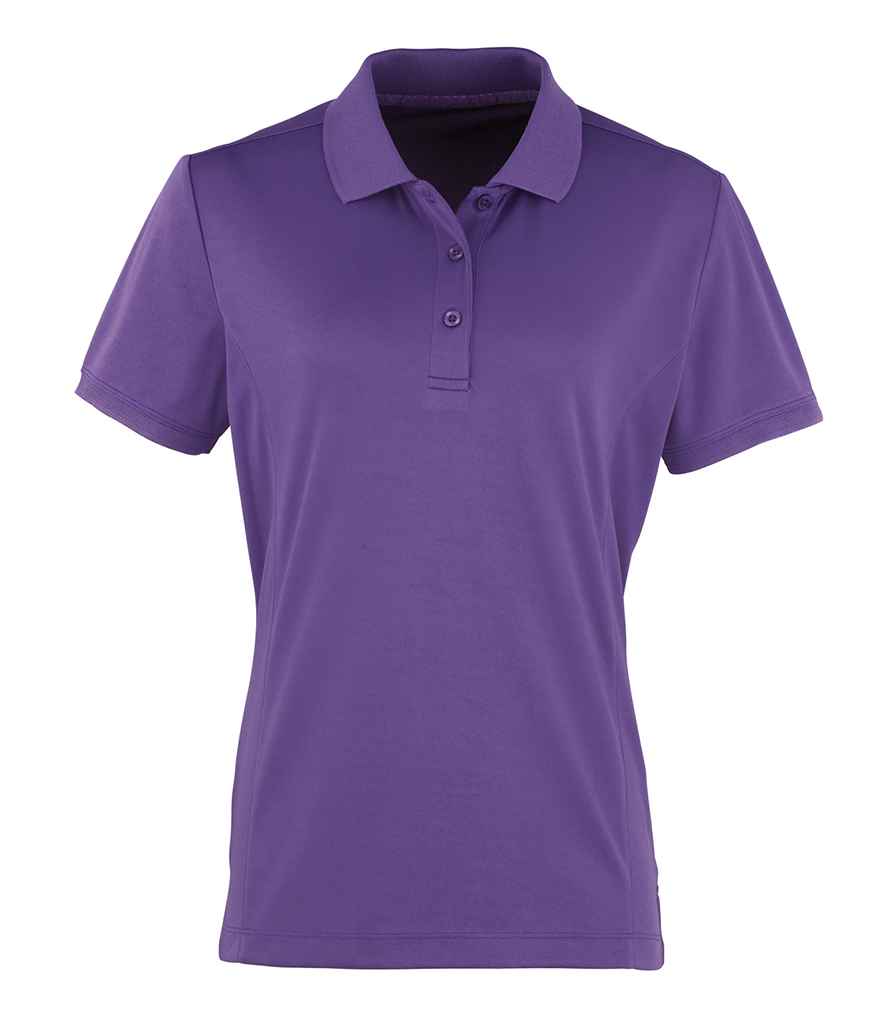 Premier Ladies Coolchecker® Piqué Polo Shirt – Comfortable and Stylish Polo for Workwear Purple XXL