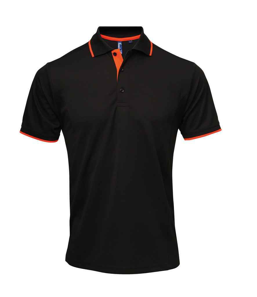 Premier Contrast Coolchecker Piqué Polo Shirt – Premier Polo Shirts Ireland