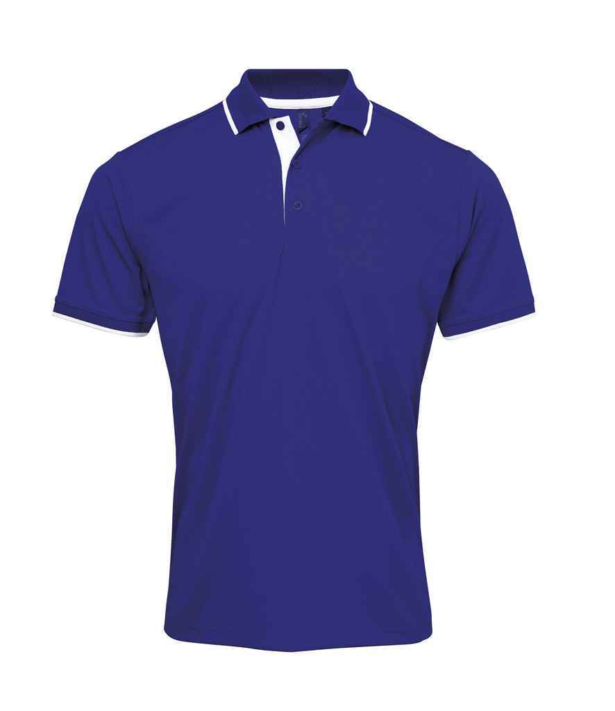 Premier Contrast Coolchecker Piqué Polo Shirt – Premier Polo Shirts Ireland