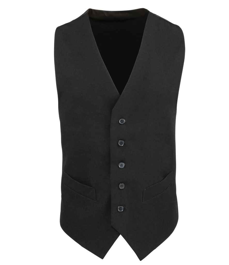 Premier Lined Waistcoat – Comfortable and Professional Workwear Add-On Black S