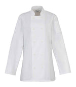 Premier Ladies Long Sleeve Chef's Jacket – Durable Hospitality Wear by Premier White XXL