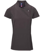 Premier Ladies Blossom Short Sleeve Tunic – Comfortable and Professional Healthwear Dark Grey 24