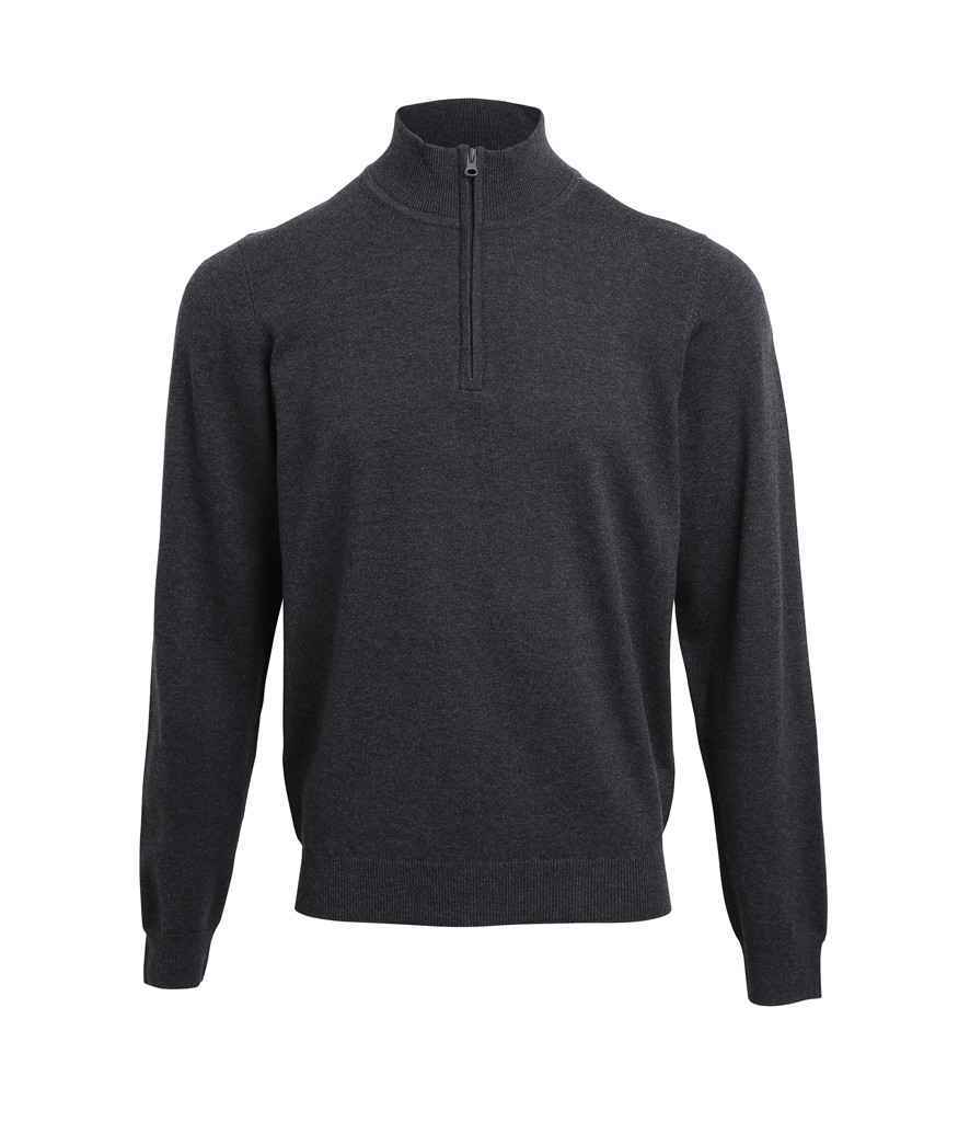 Premier Zip Neck Sweater - Comfortable and Practical Knitwear from Premier