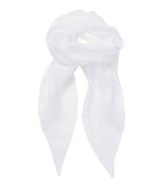 Premier Colours Chiffon Scarf – Lightweight and Stylish Workwear Accessory White ONE