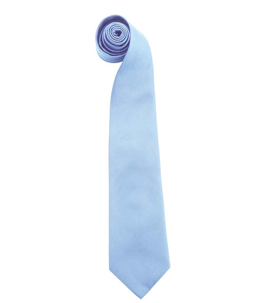 Premier Colours Fashion Tie - Stylish Workwear Accessory from Fou Tees Ireland Mid Blue ONE