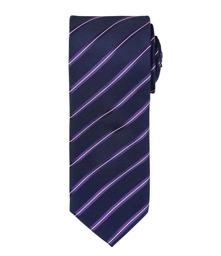 Premier Sports Stripe Tie – Quality Workwear Add-on by Premier