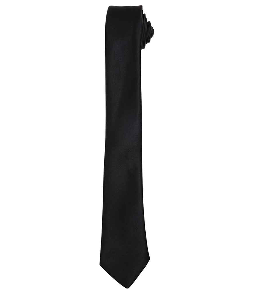 Premier Slim Tie - Stylish Workwear Add-on from Fou Tees Ireland Black ONE