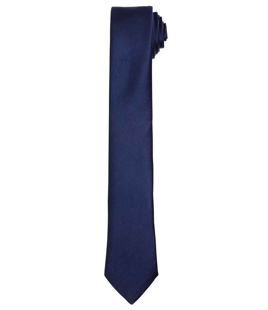 Premier Slim Tie - Stylish Workwear Add-on from Fou Tees Ireland Navy ONE