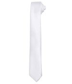 Premier Slim Tie - Stylish Workwear Add-on from Fou Tees Ireland White ONE
