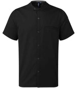 Premier Recyclight Short Sleeve Chef's Shirt – Sustainable Hospitality Wear Black 3XL
