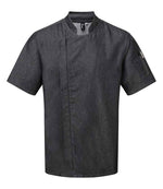 Premier Short Sleeve Zipped Chef's Jacket – Durable Hospitality Wear from Fou Tees Ireland