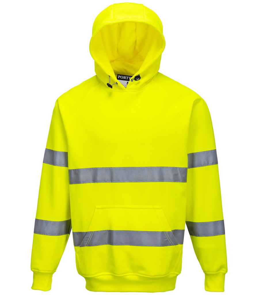 Portwest Hi-Vis Hoodie – Reliable High Visibility Workwear Yellow 3XL