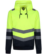 Regatta High Visibility Pro Overhead Hoodie – Reliable Safety Wear for Irish Businesses Yellow/Navy 3XL