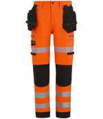 Regatta High Visibility Infiltrate Stretch Holster Trousers Orange/Black 46/R