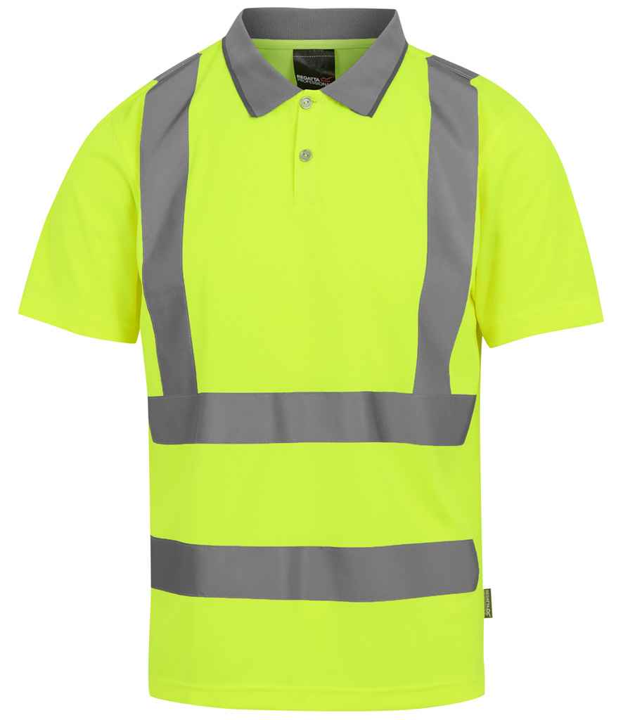 Regatta High Visibility Pro Contract Polo Shirt Yellow 4XL