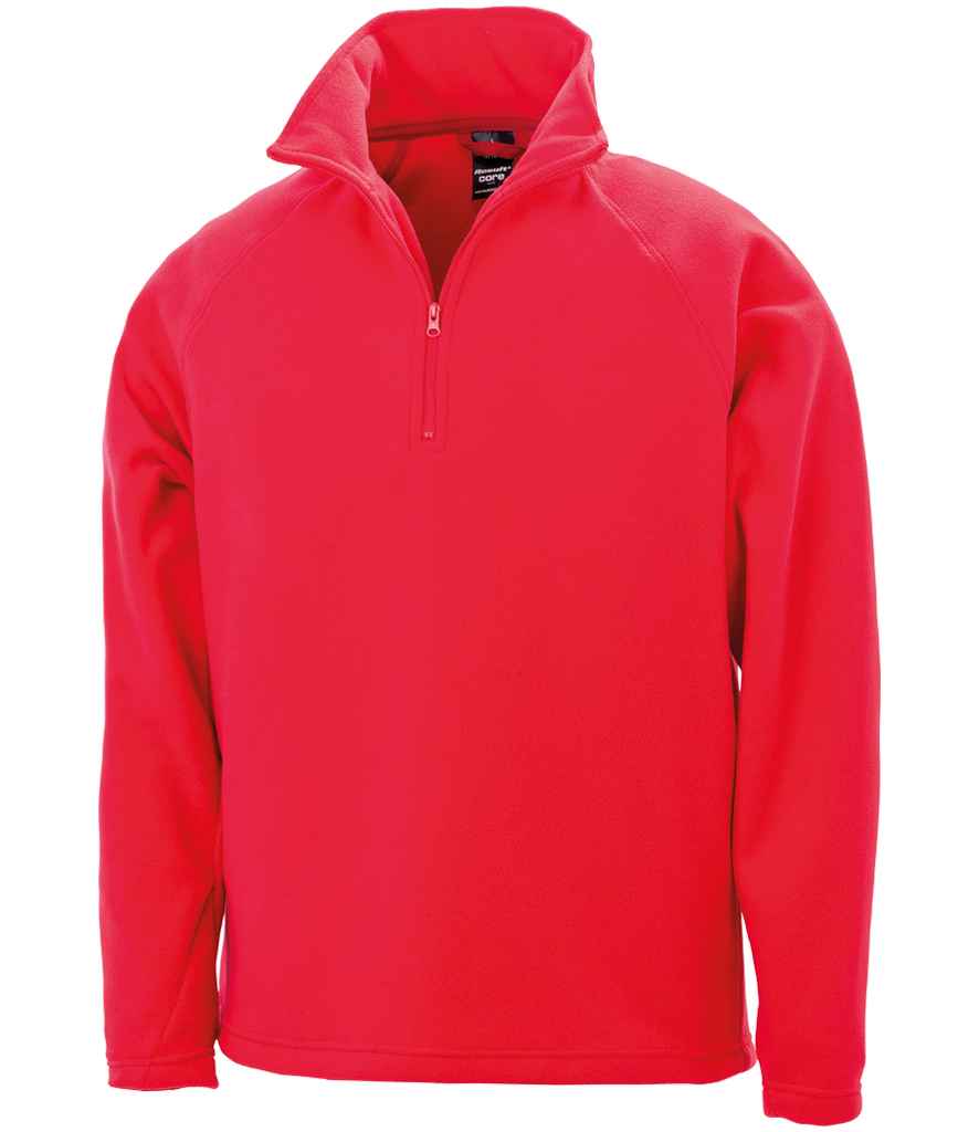 Result Core Zip Neck Micro Fleece – Comfortable Kids' Outerwear from Fou Tees Ireland Red 3XL
