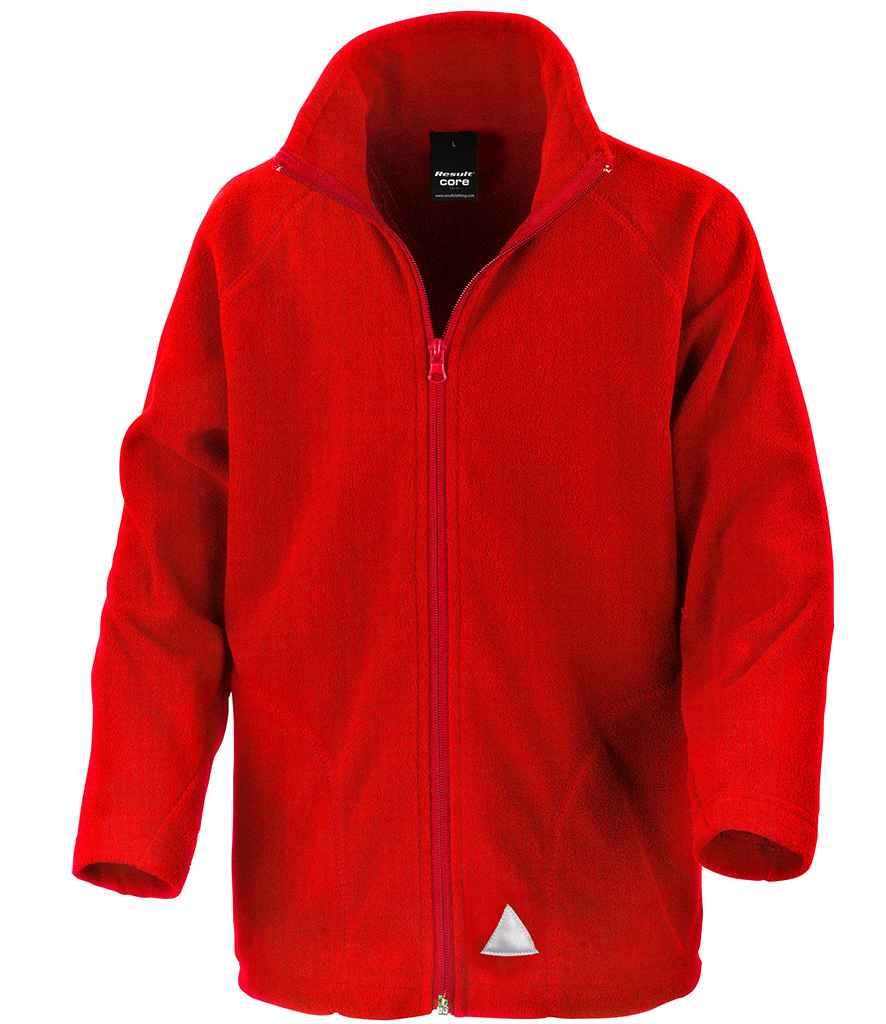 Result Core Kids Micro Fleece Jacket - Warm and Practical Outerwear for Children Red 1214