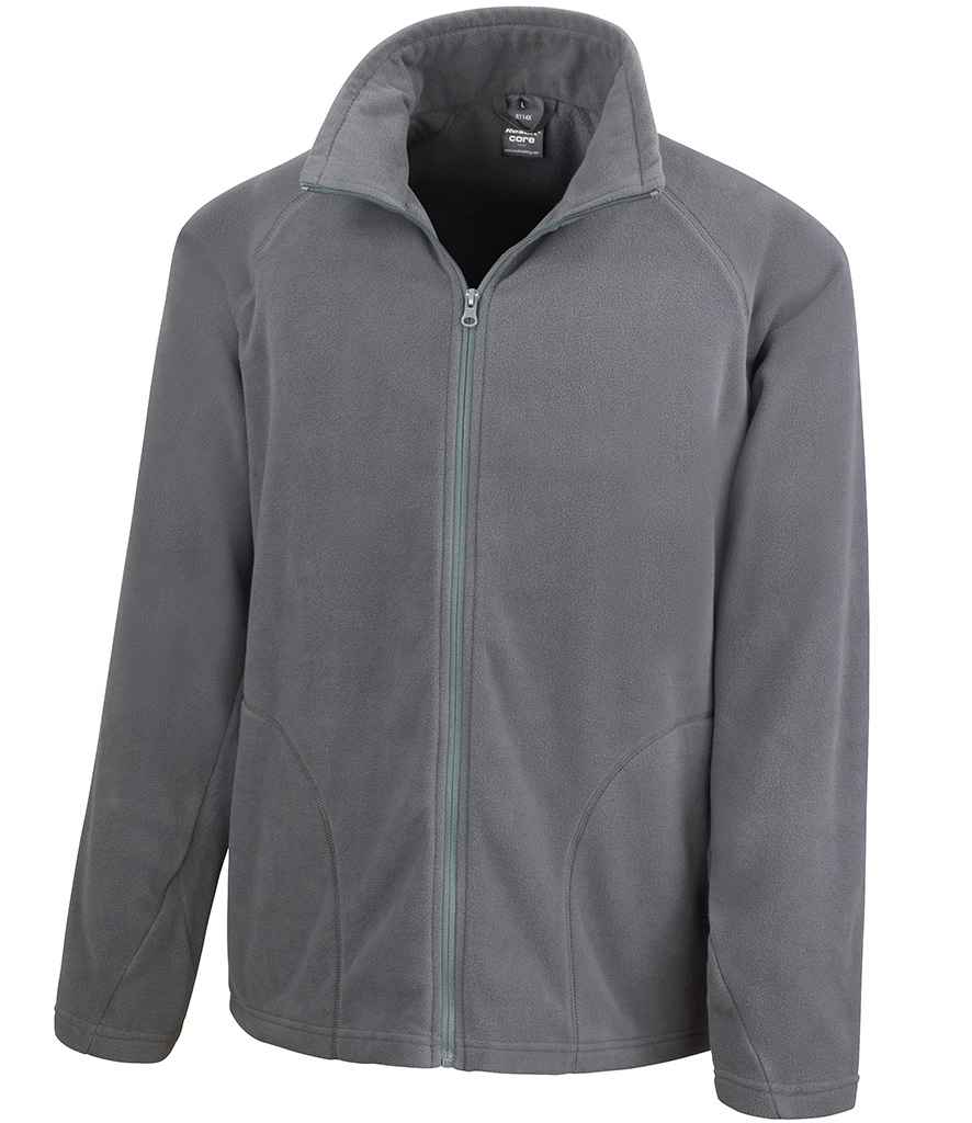 Result Core Micro Fleece Jacket – Warm and Practical Outerwear from Fou Tees Ireland Charcoal 3XL