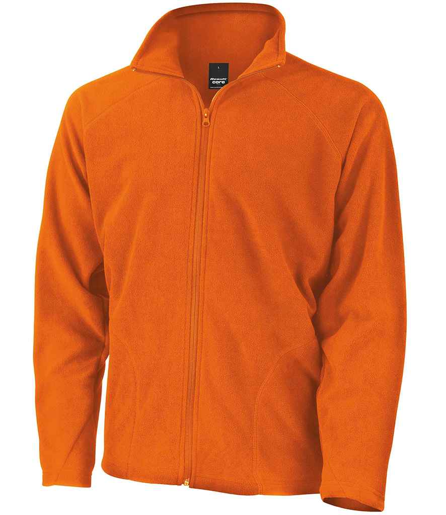 Result Core Micro Fleece Jacket – Warm and Practical Outerwear from Fou Tees Ireland Orange M