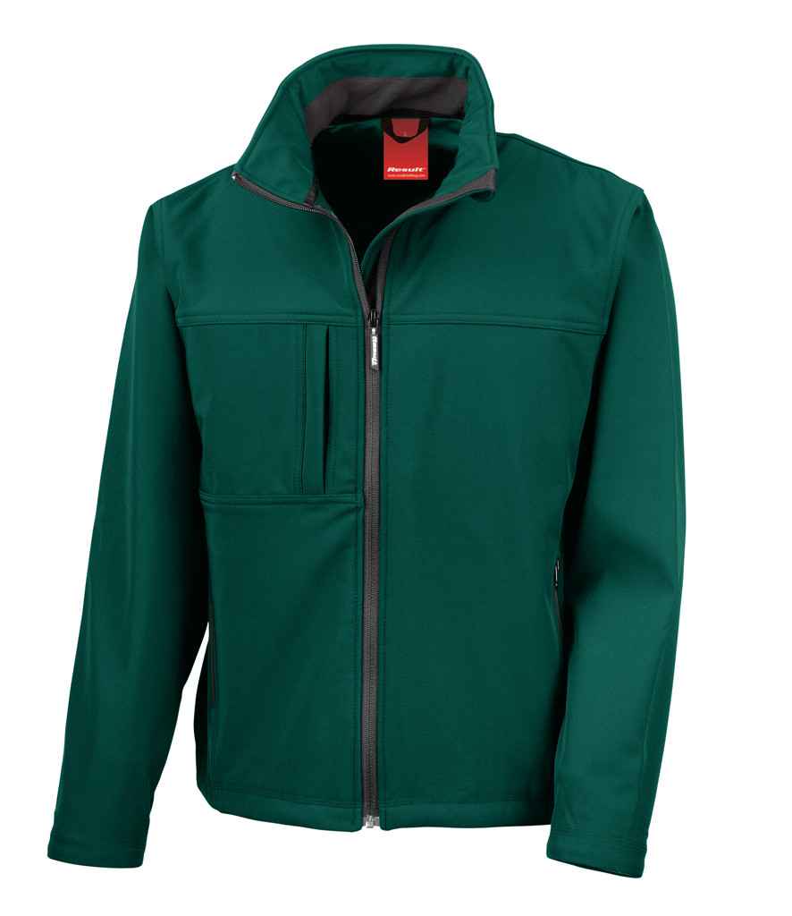 Result Classic Soft Shell Jacket – Durable and Stylish Workwear Bottle Green 4XL