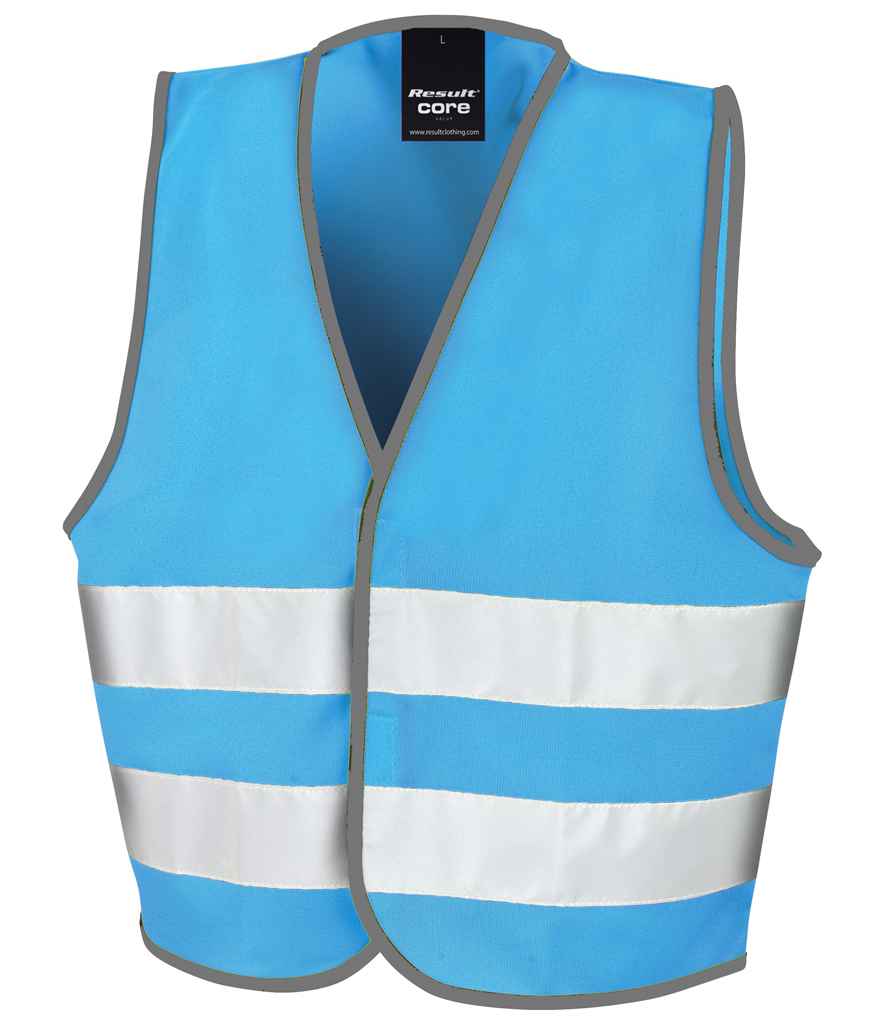 Result Core Kids Enhanced Vis Vest – Reliable Safety Wear for Children Sky Blue L