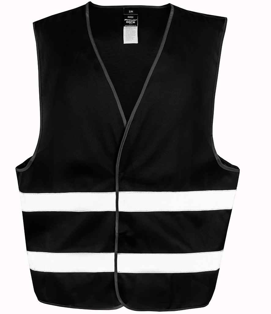 Result Core Enhanced Vis Vest – Reliable Hi-Vis Safety Wear Black 2X3X