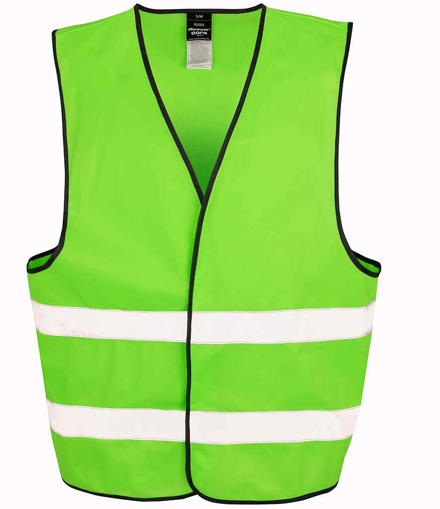 Result Core Enhanced Vis Vest – Reliable Hi-Vis Safety Wear Lime Green 2X3X